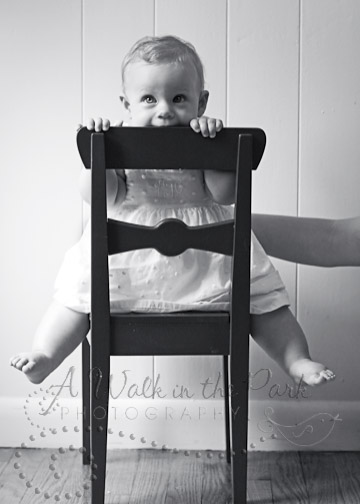 4 She wasn't too sure about the chair... maybe next time!